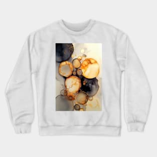 Radiant Rings - Abstract Alcohol Ink Resin Art Crewneck Sweatshirt